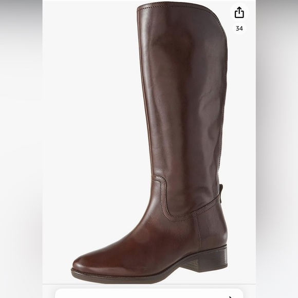 Brand new,GEOX Women's Classic Boots Knee high Boat, colour: coffee, size: 8 USA - Picture 2 of 4